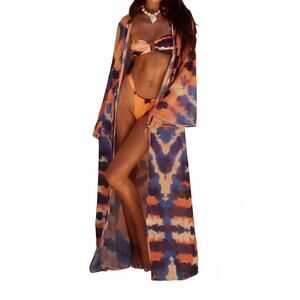 NEW RUNAWAY THE LABEL velzy swim coverups in saber print